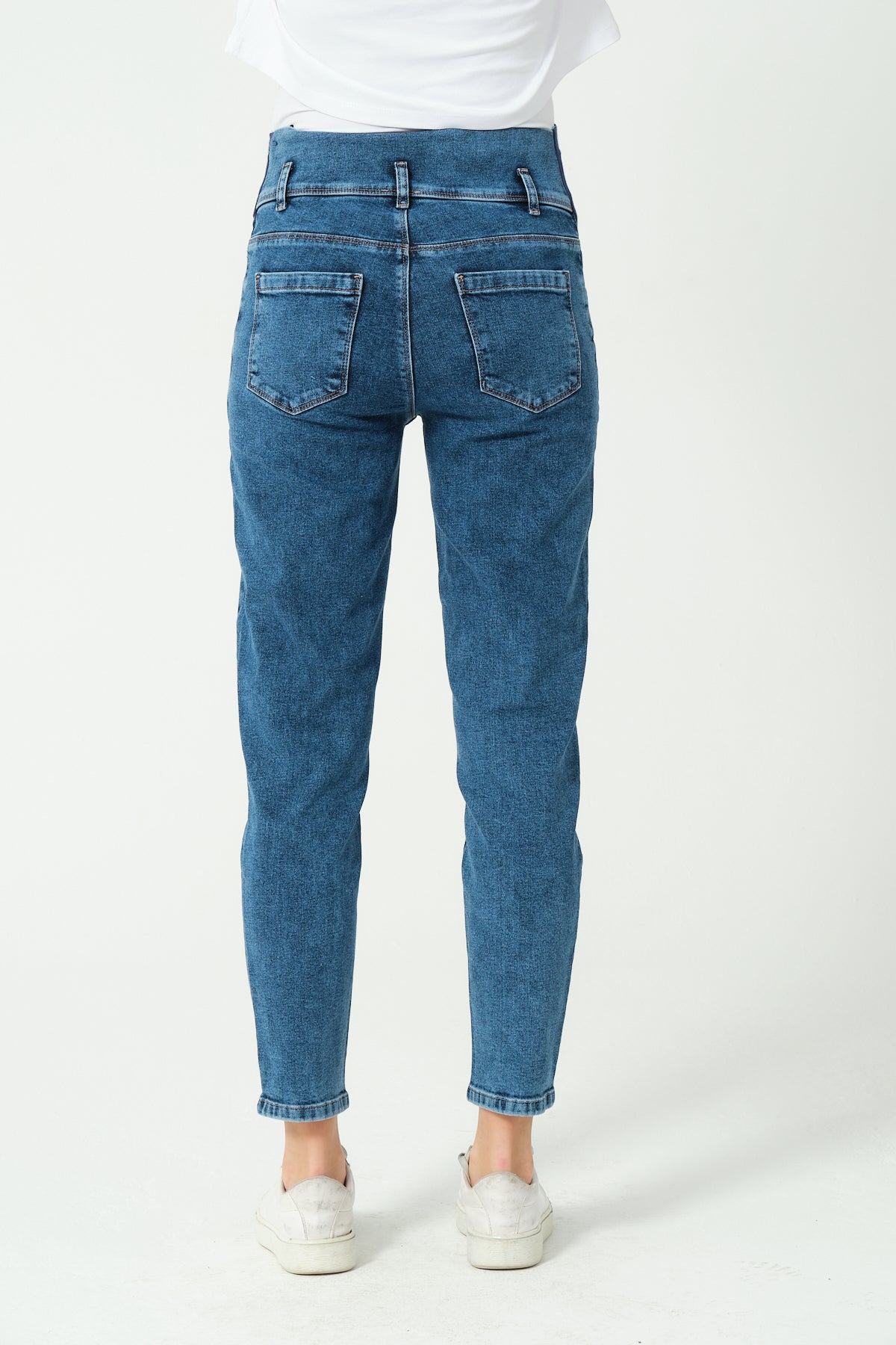 Soft Stretchy Over-the-Bump Mom Fit Maternity Jeans