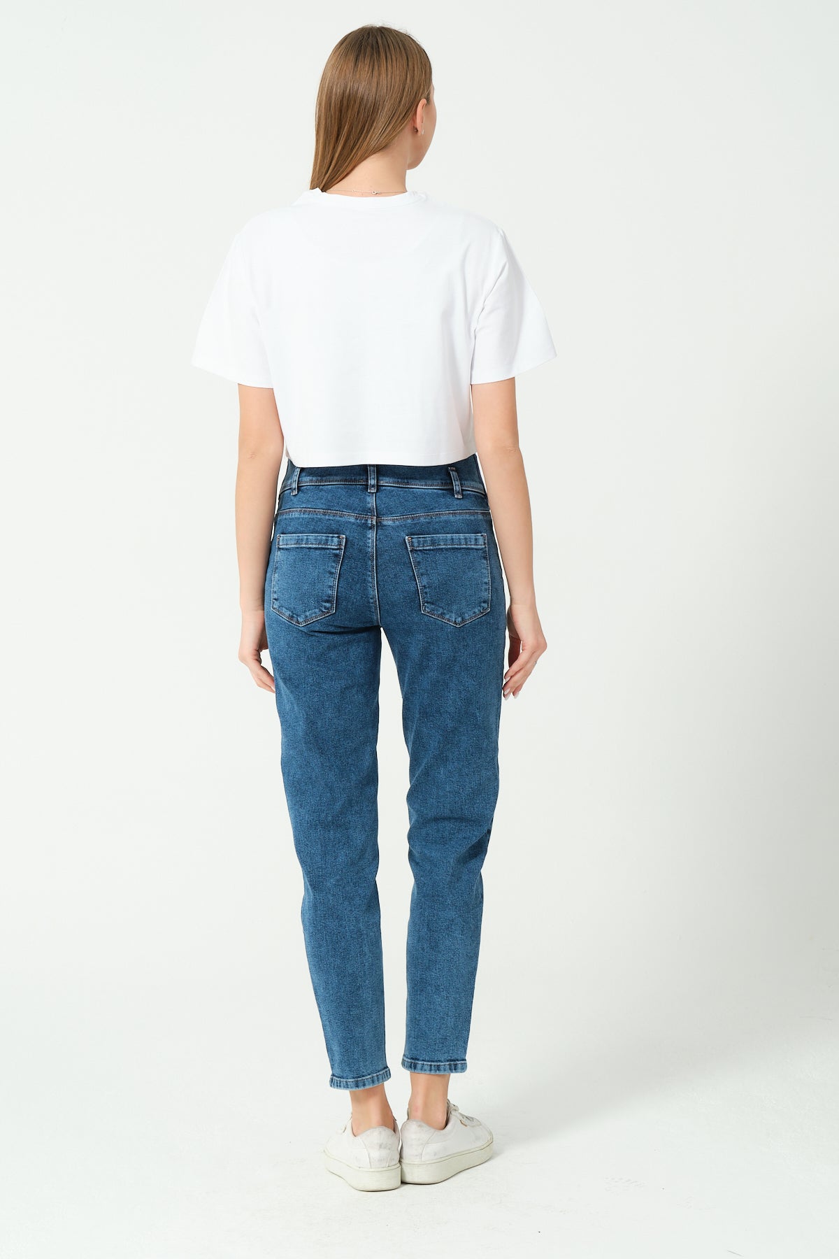 Soft Stretchy Over-the-Bump Mom Fit Maternity Jeans